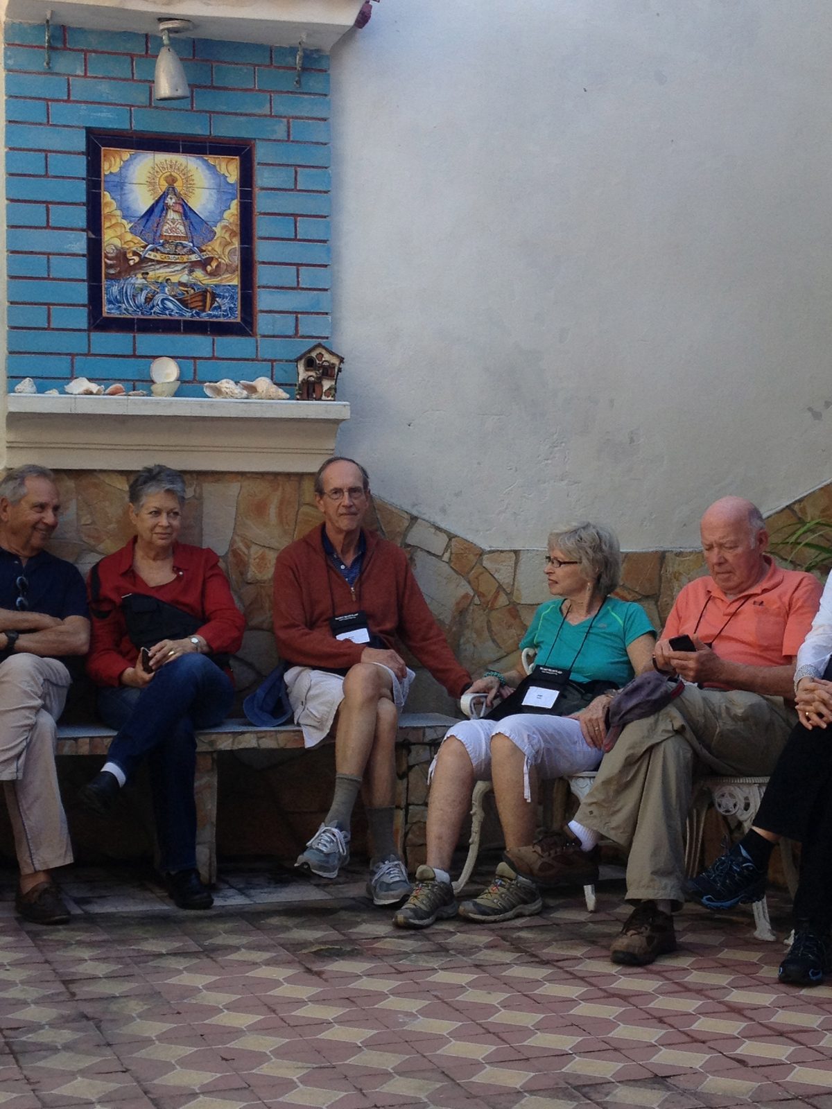 We were invited into the back yard of one "home-owner" (very atypical to own your house - she...